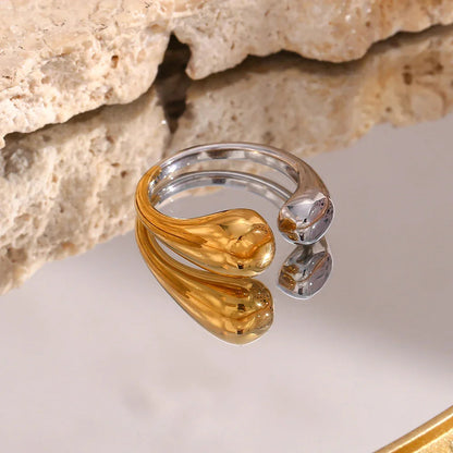 [ElanLuxe]Seren Two Tone Gold Ring