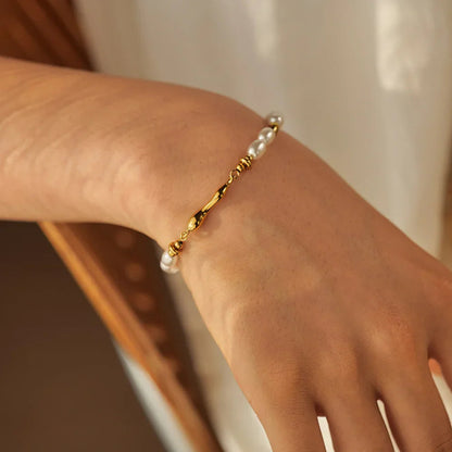 [ElanLuxe]Celina Freshwater Pearl Bracelet