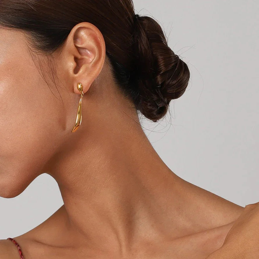 [ElanLuxe]Aspen Gold Earrings