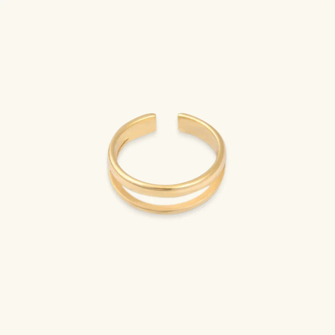 [ElanLuxe]Olivia Layered Gold Ring