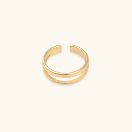 [ElanLuxe]Olivia Layered Gold Ring