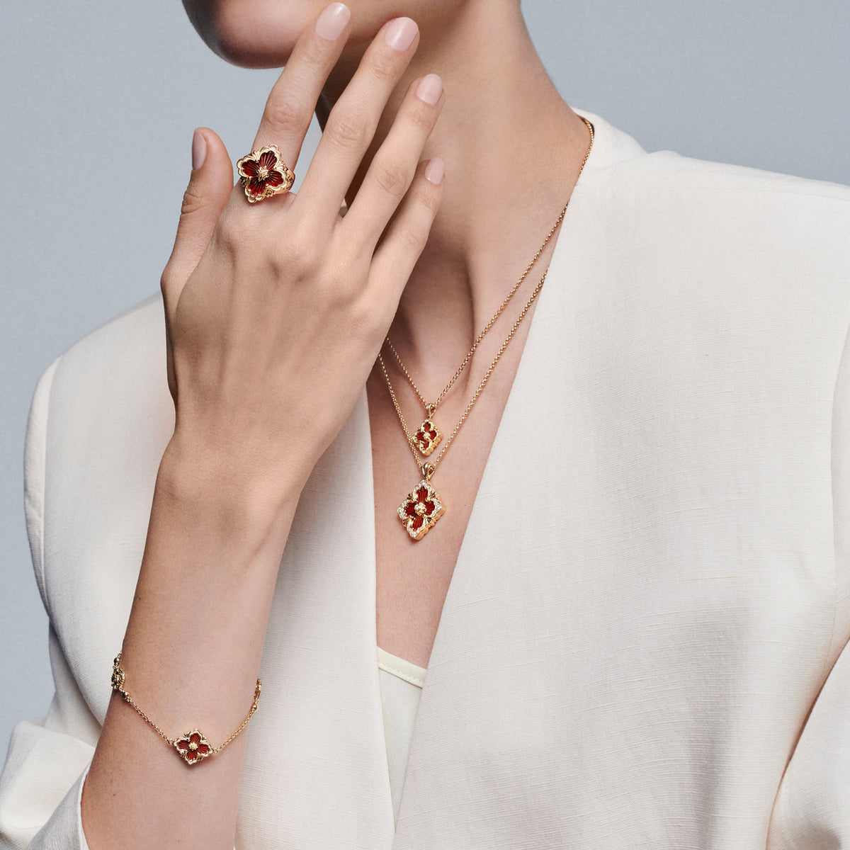 [ElanLuxe Jewelry JEWELRY] OPERA TULLE ENAMEL BRACELET