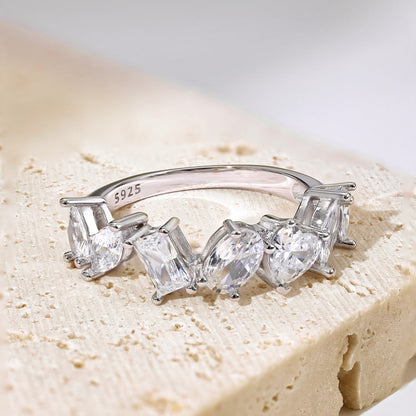 [ElanLuxe Jewelry]Delicate Multi Cut Ring