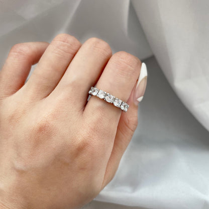 [ElanLuxe Jewelry]Eternity Round Cut Tennis Ring