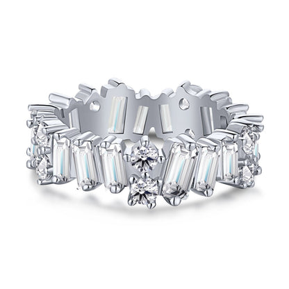 [ElanLuxe Jewelry]Delicate Multi Shape Tennis Ring