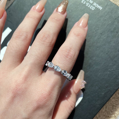 [ElanLuxe Jewelry]Exquisite Pear Cut Tennis Ring