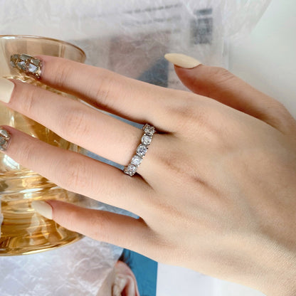 [ElanLuxe Jewelry]Eternity Round Cut Tennis Ring
