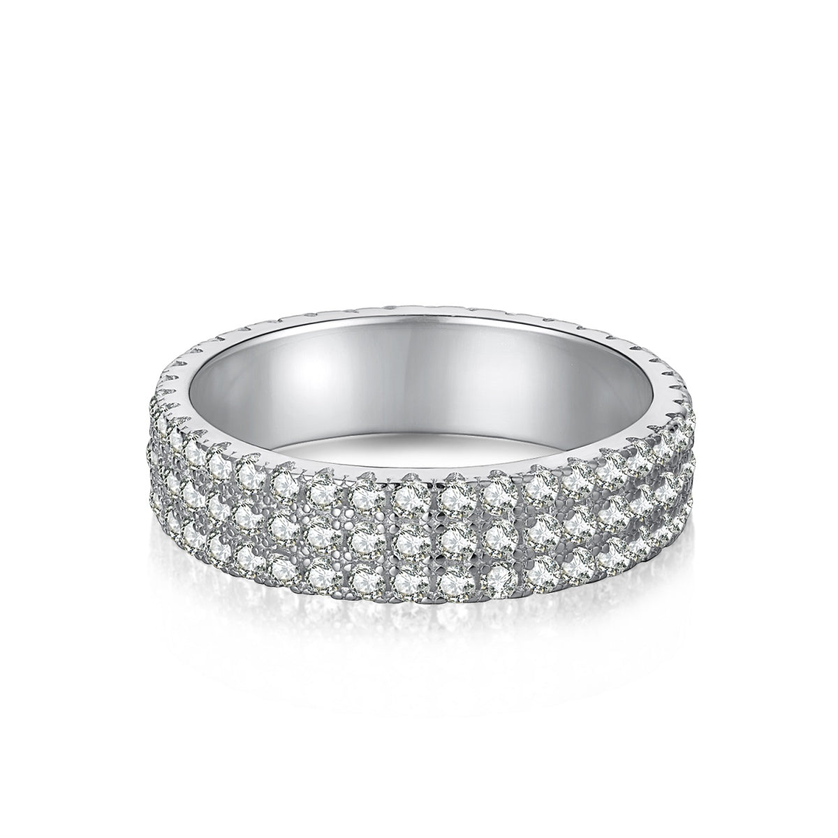 [ElanLuxe Jewelry]Dainty Round Cut Tennis Ring