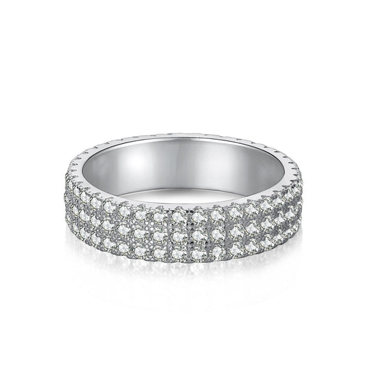 [ElanLuxe Jewelry]Dainty Round Cut Tennis Ring