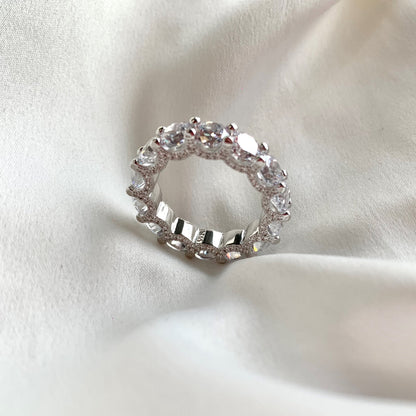 [ElanLuxe Jewelry]Gorgeous Round Cut Tennis Ring