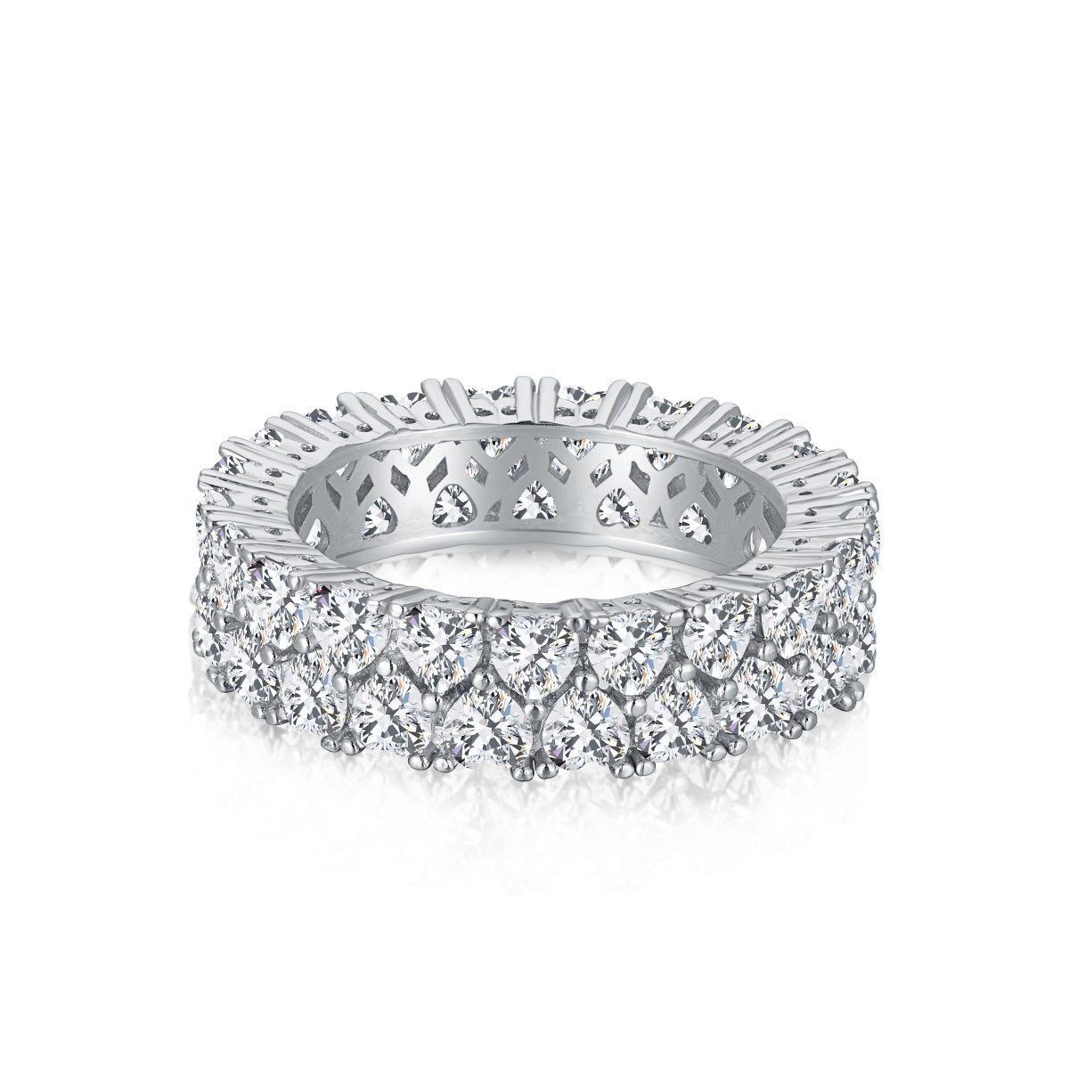 [ElanLuxe Jewelry]Sparkling Full Heart Ring