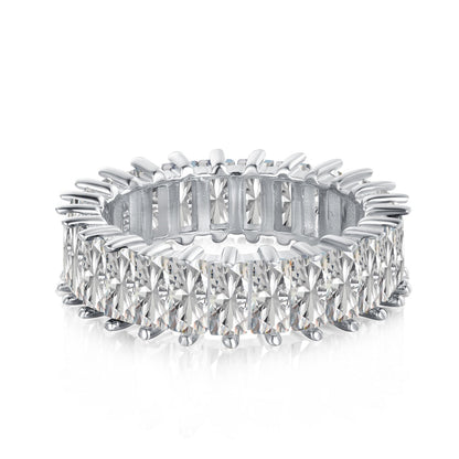 [ElanLuxe Jewelry]Unique Colorful Radiant Cut RIng