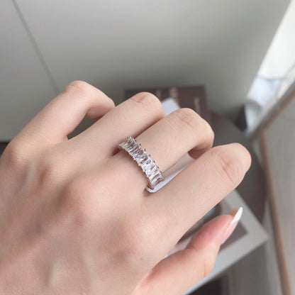 [ElanLuxe Jewelry]Unique Colorful Radiant Cut RIng
