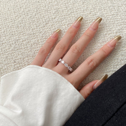 [ElanLuxe Jewelry]Exquisite Pear Cut Tennis Ring