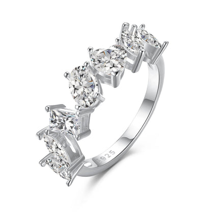 [ElanLuxe Jewelry]Delicate Multi Cut Ring