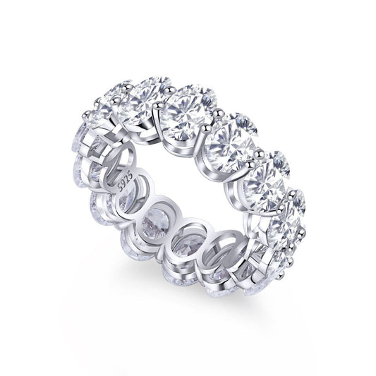 [ElanLuxe Jewelry]Dainty Elongated Cushion Cut Tennis Ring