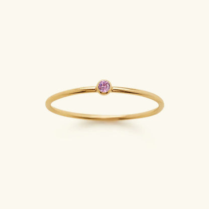 [ElanLuxe]Amelia Birthstone Stacker Ring