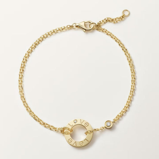 [ElanLuxe Jewelry]LOVE BRACELET 2 DIAMOND