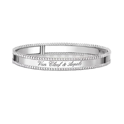 [ElanLuxe Jewelry]CLOVER PERLEE BRACELET SIGNATURE ENGRAVING SERIES