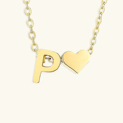 [ElanLuxe]Ria Initial Letter Gold Necklace