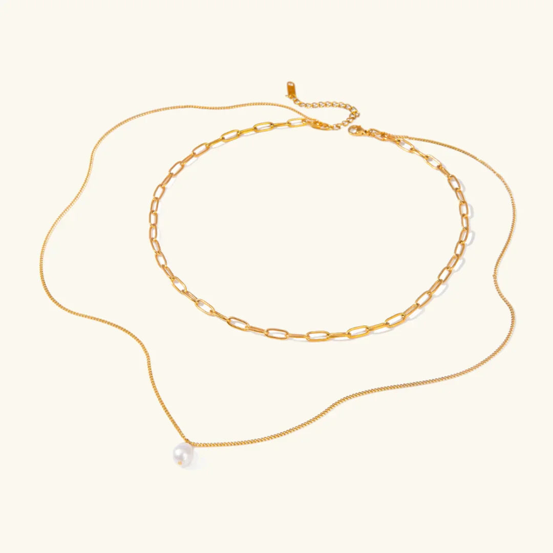 [ElanLuxe]Undine Freshwater Pearl Necklace