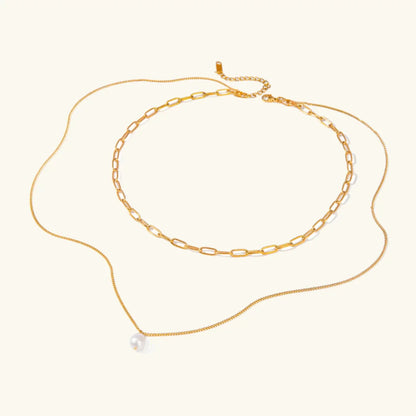 [ElanLuxe]Undine Freshwater Pearl Necklace