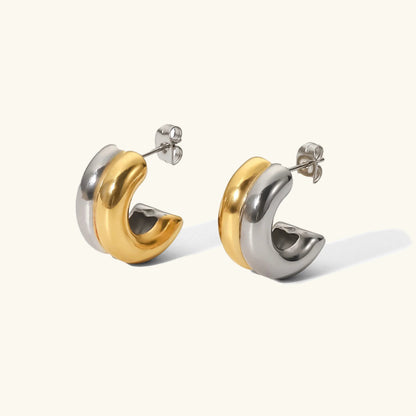 [ElanLuxe]Henrietta Gold Earrings