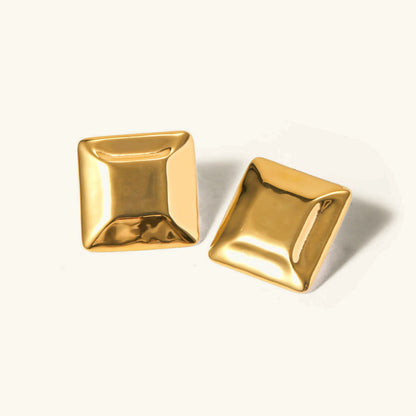 [ElanLuxe]Fischer Chunky Pillow Earrings