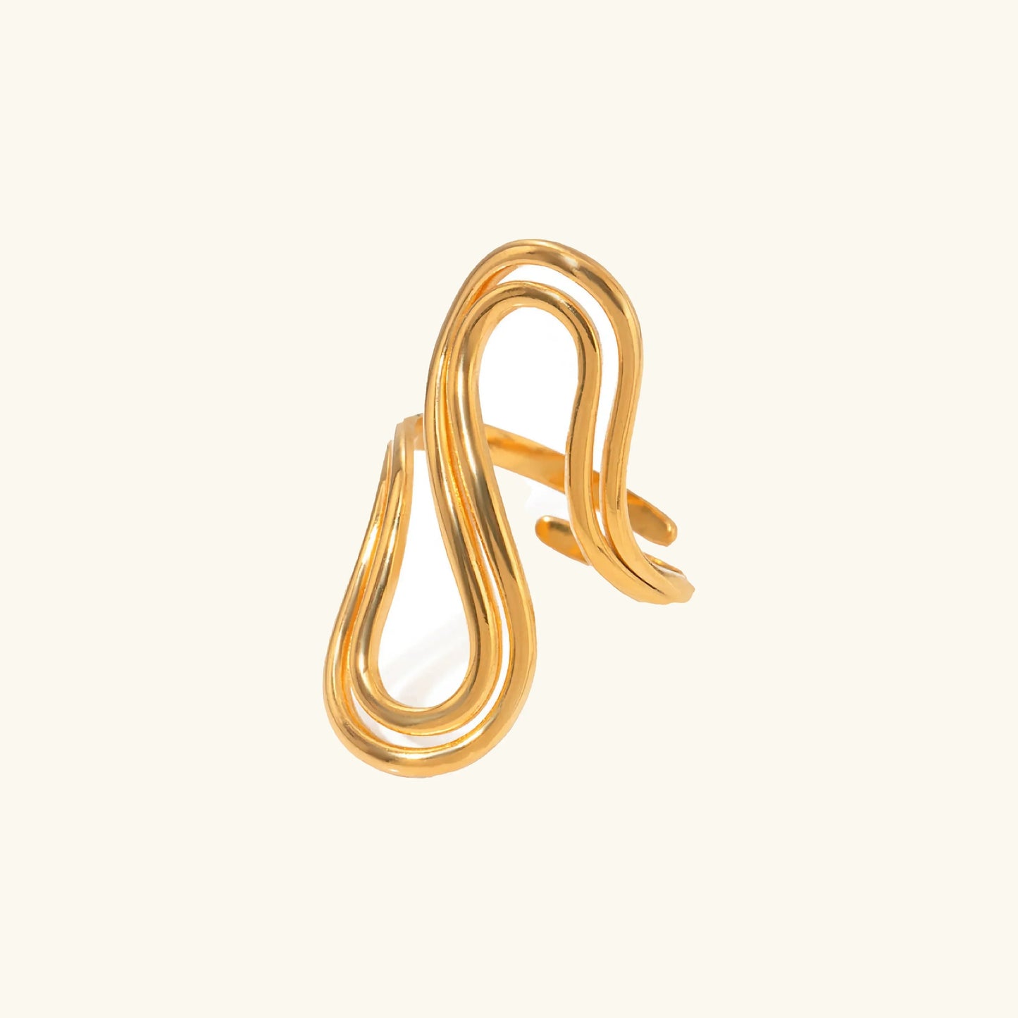 [ElanLuxe]Halle Abstract Gold Ring