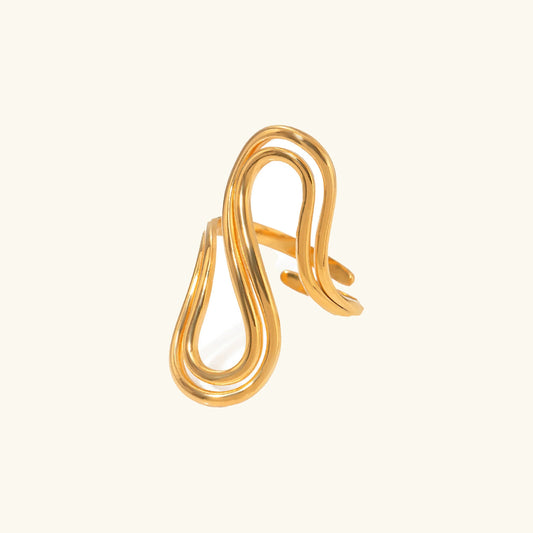 [ElanLuxe]Halle Abstract Gold Ring