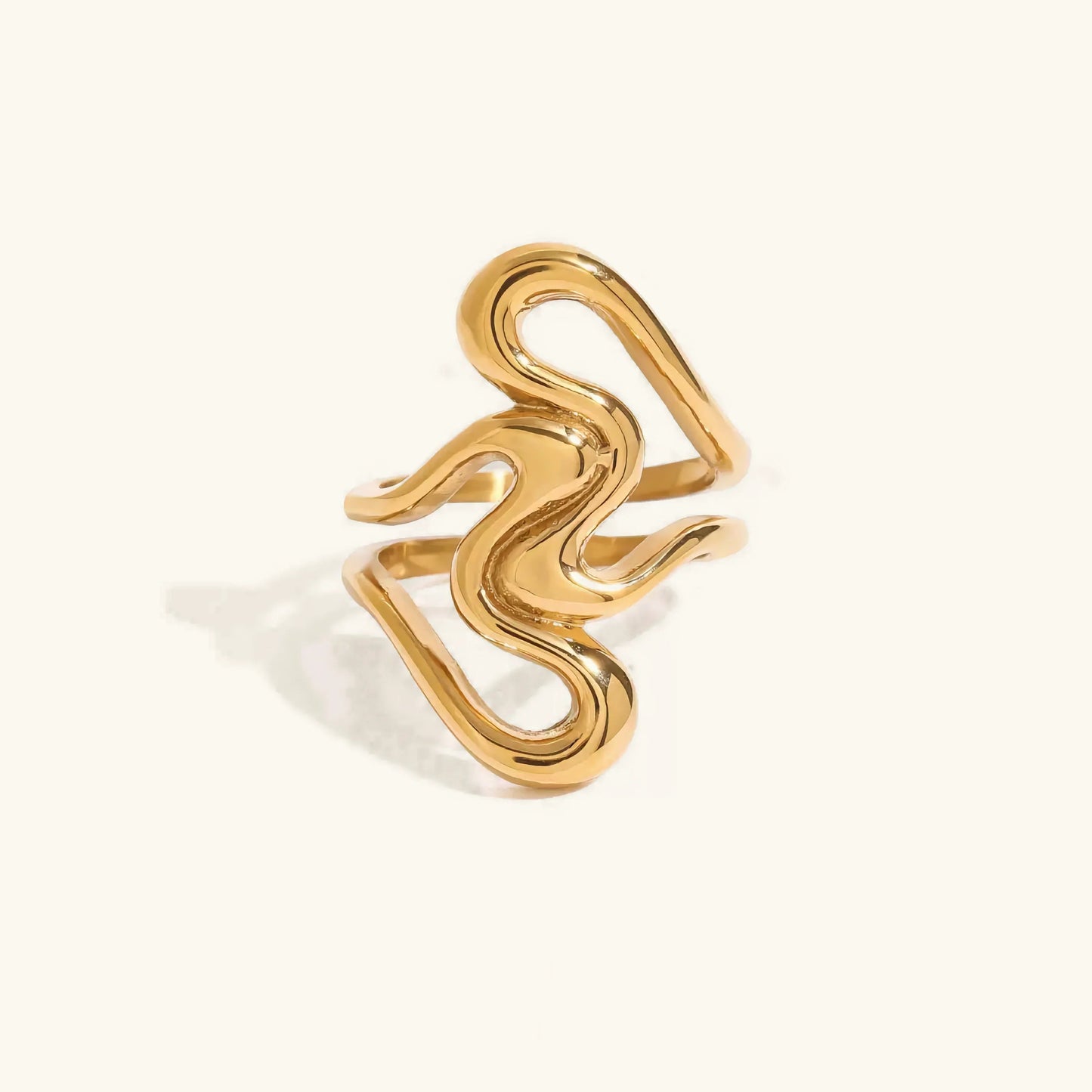 [ElanLuxe]Corina Abstract Gold Ring