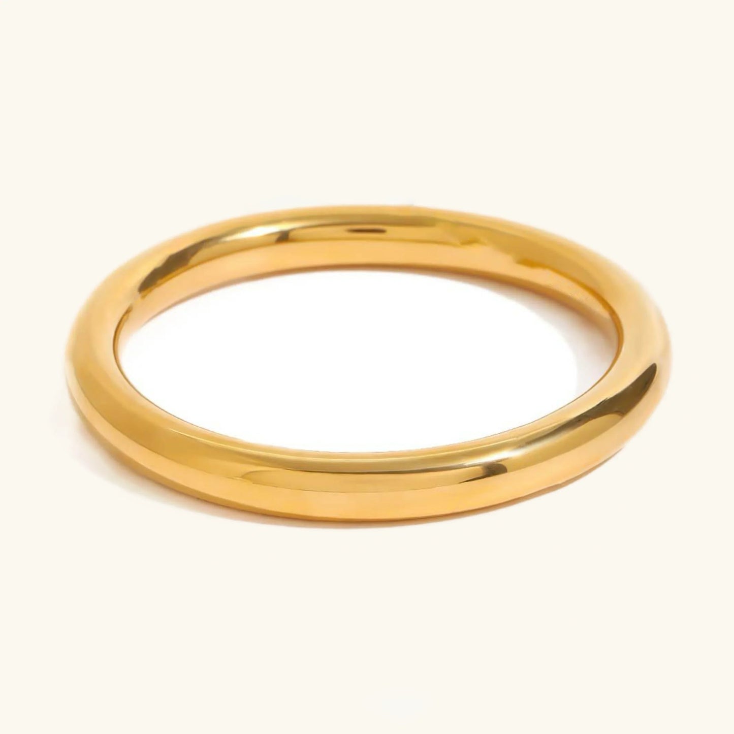 [ElanLuxe]Lina Smooth Gold Bangle