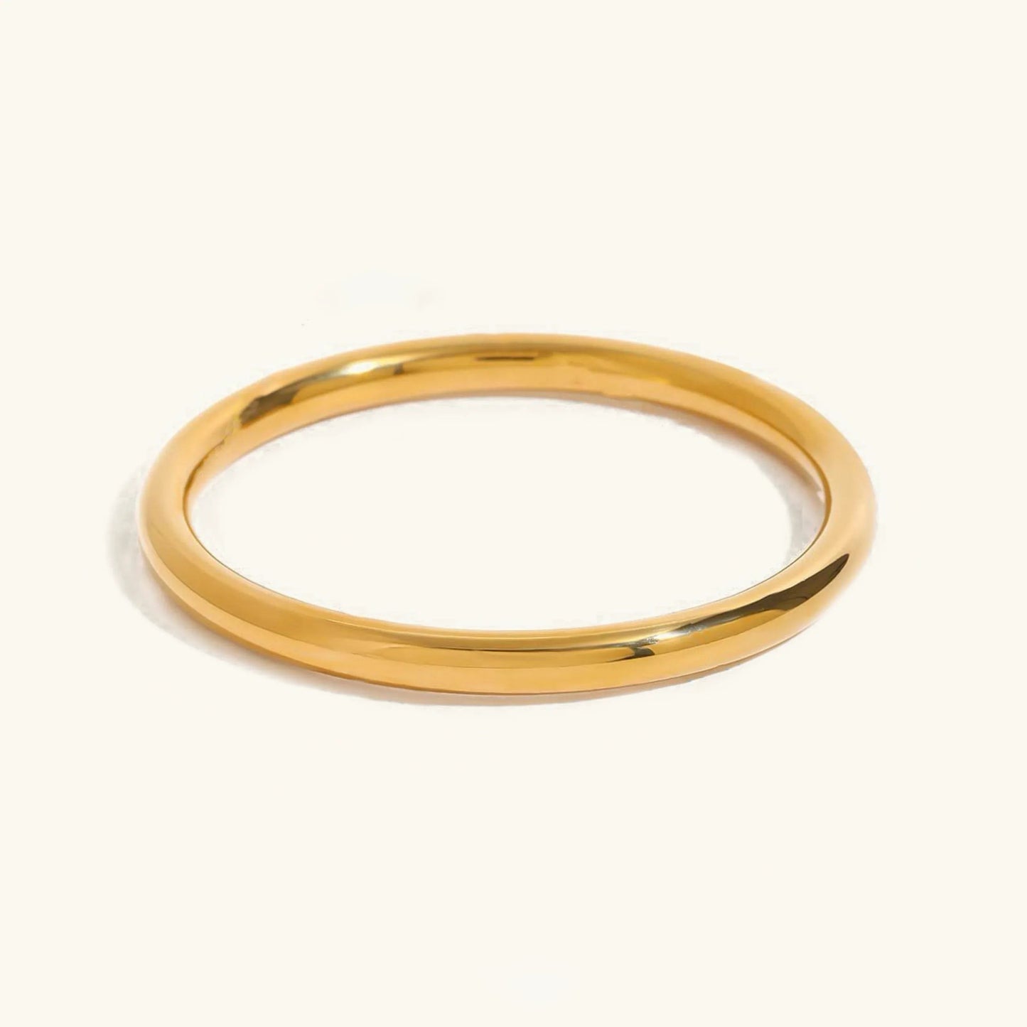 [ElanLuxe]Lina Smooth Gold Bangle