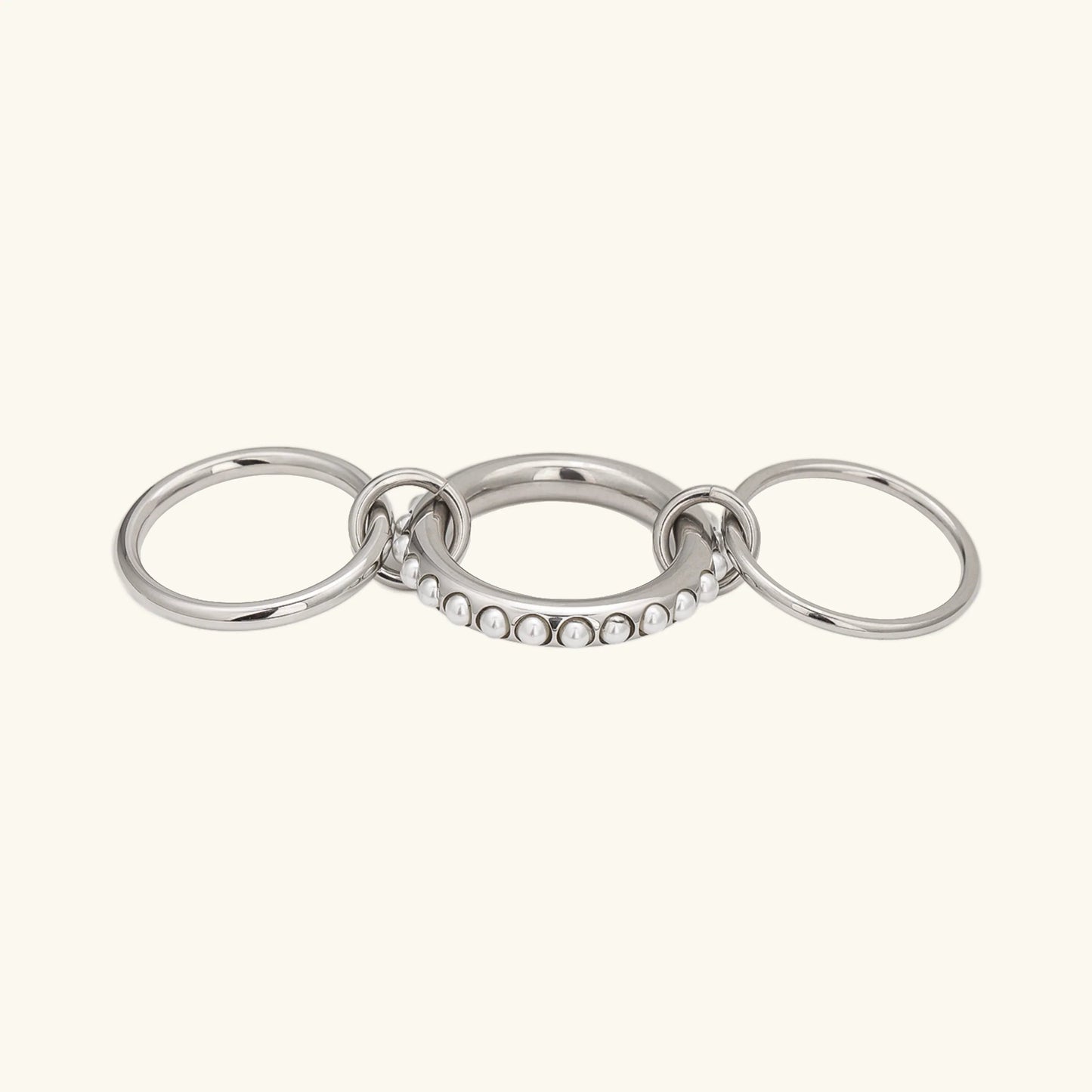 [ElanLuxe]Mikayla Stacked Freshwater Pearl Ring