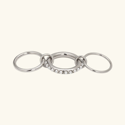 [ElanLuxe]Mikayla Stacked Freshwater Pearl Ring