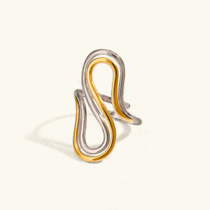 [ElanLuxe]Halle Abstract Gold Ring