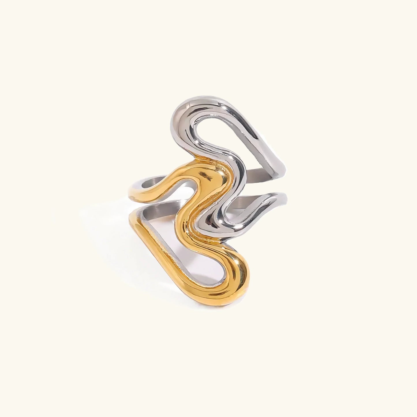 [ElanLuxe]Corina Abstract Gold Ring