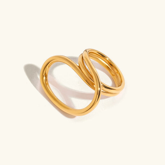 [ElanLuxe]Meri Contemporary Gold Ring