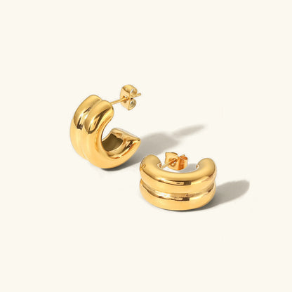 [ElanLuxe]Henrietta Gold Earrings