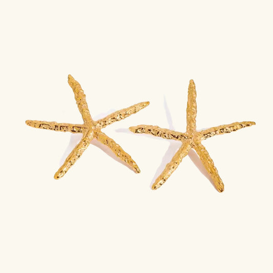 [ElanLuxe]Claudia Gold Starfish Earrings