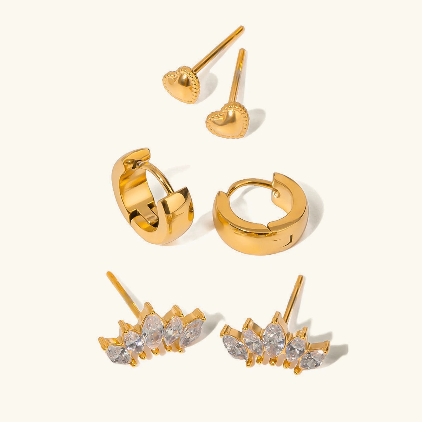 [ElanLuxe]Lyanna Diamond Earring Bundle