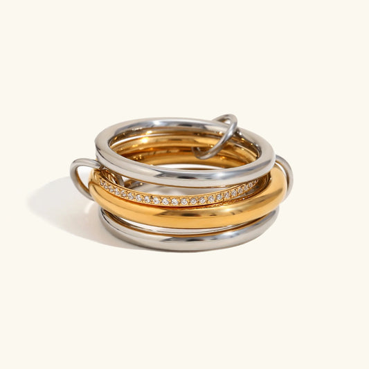 [ElanLuxe]Stella Diamond Ring Stack