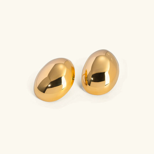 [ElanLuxe]Callista Gold Bean Earrings