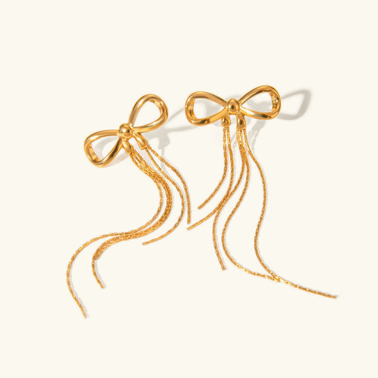 [ElanLuxe]Yvette Bow Earrings