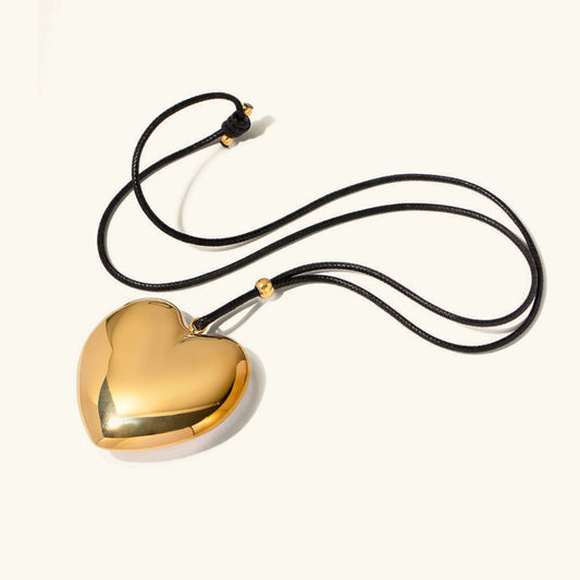 [ElanLuxe]Ophelia Gold Heart Necklace