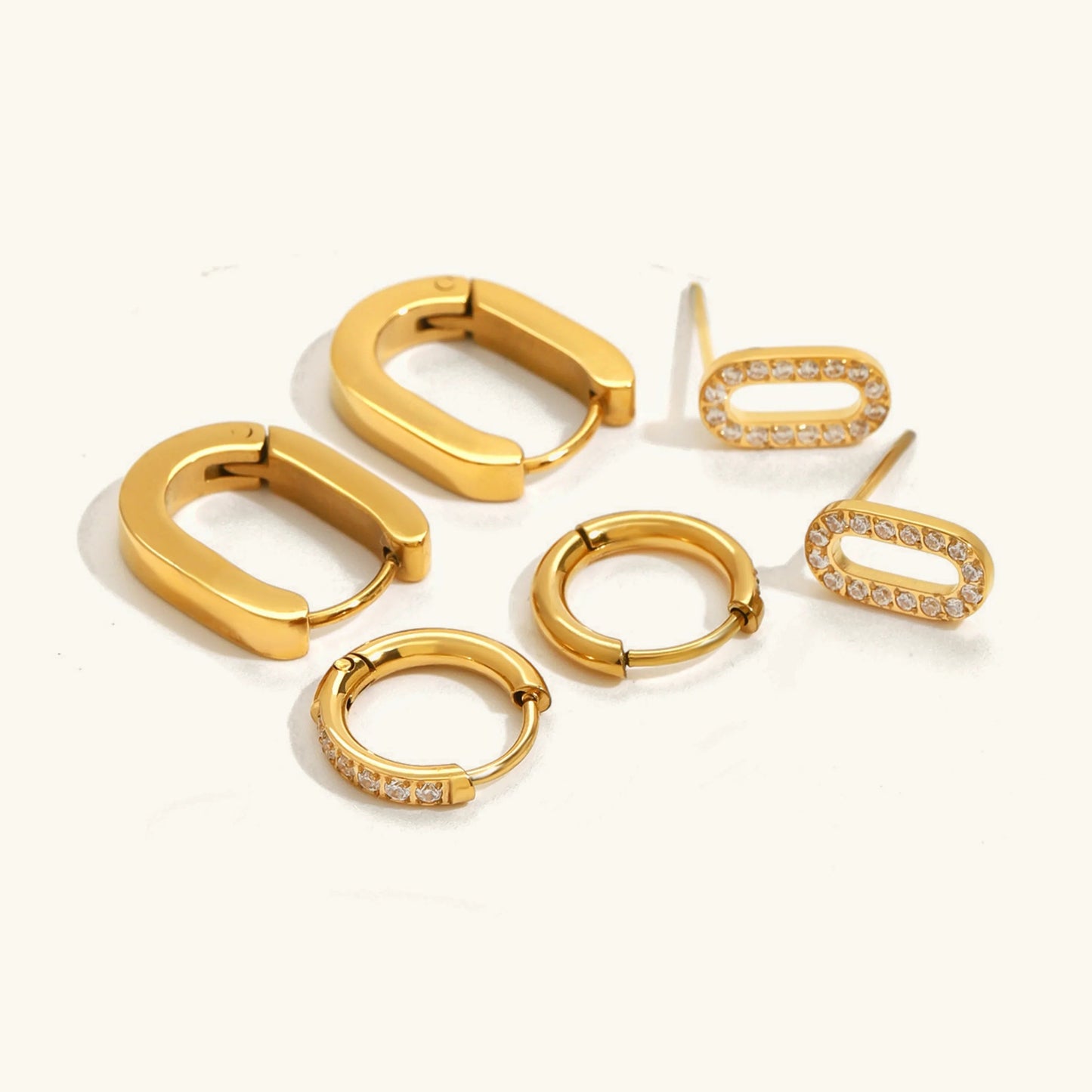 [ElanLuxe]Ryleigh Diamond Hoop Bundle