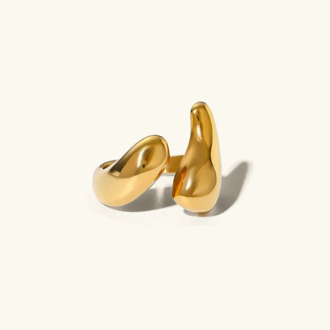 [ElanLuxe]Abstract Gold Ring
