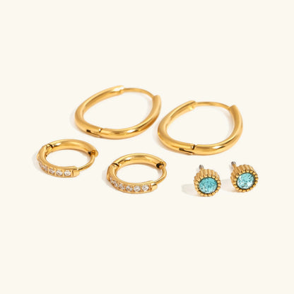 [ElanLuxe]Kylie Diamond Earring Bundle