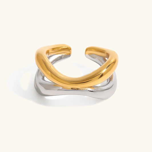 [ElanLuxe]Deanna Gold Intertwined Ring
