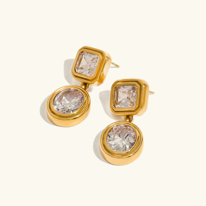 [ElanLuxe]Amanda Diamond Earrings
